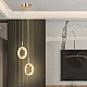 إضاءة معلقة LED بشكل حلقة بنمط نورديك، مصباح معلق داخلي لديكور الغرف، مناسب لجانب السرير في غرفة النوم وغرفة المعيشة، مصباح معلق عصري إضاءة معلقة LED بشكل حلقة بنمط نورديك، مصباح معلق داخلي لديكور الغرف، مناسب لجانب السرير في غرفة النوم وغرفة المعيشة، مصباح معلق عصري