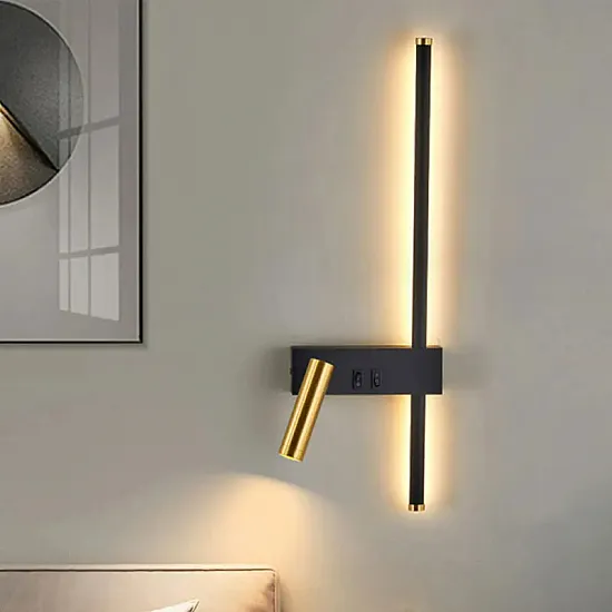 إضائة جدارية LED مودرين فاخرة بسيطة مصنوعة من الألمنيوم مناسبة لغرف النوم, الصالات, الممرات إضائة جدارية LED مودرين فاخرة بسيطة مصنوعة من الألمنيوم مناسبة لغرف النوم, الصالات, الممرات