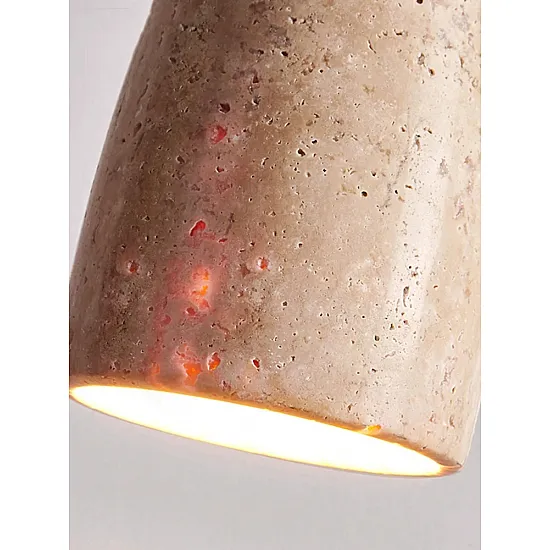 مصباح معلق بتصميم طبيعي من حجر الكهف الأصفر - إضاءة حديثة لغرفة النوم بنمط الشمال الأوروبي مصباح معلق بتصميم طبيعي من حجر الكهف الأصفر - إضاءة حديثة لغرفة النوم بنمط الشمال الأوروبي