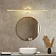مصباح حائط LED حديث 40/60 سم لمرايا الحمام باللونين الأسود والذهبي بتصميم شريطي طويل لتزيين المنزل مصباح حائط LED حديث 40/60 سم لمرايا الحمام باللونين الأسود والذهبي بتصميم شريطي طويل لتزيين المنزل
