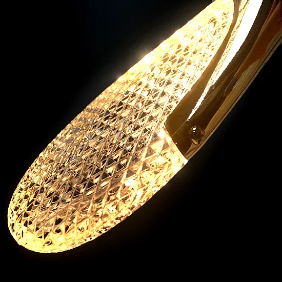 إضائة LED معلقة داخلية جميلة بطابع حديث للديكور المنزلي ذهبية إضائة LED معلقة داخلية جميلة بطابع حديث للديكور المنزلي ذهبية