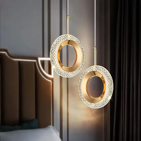 إضاءة معلقة LED بشكل حلقة بنمط نورديك، مصباح معلق داخلي لديكور الغرف، مناسب لجانب السرير في غرفة النوم وغرفة المعيشة، مصباح معلق عصري إضاءة معلقة LED بشكل حلقة بنمط نورديك، مصباح معلق داخلي لديكور الغرف، مناسب لجانب السرير في غرفة النوم وغرفة المعيشة، مصباح معلق عصري