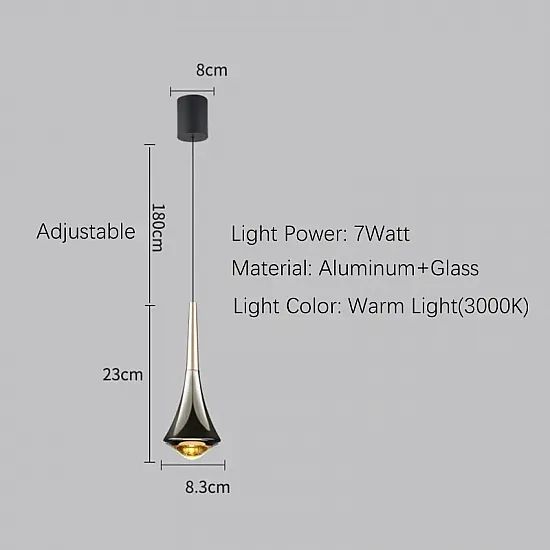 لمبة معلقة حديثة بتصميم ديكور لغرفة النوم مع مصباح LED ومصباح COB. لمبة معلقة حديثة بتصميم ديكور لغرفة النوم مع مصباح LED ومصباح COB.