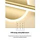 مصباح حائط LED حديث 40/60 سم لمرايا الحمام باللونين الأسود والذهبي بتصميم شريطي طويل لتزيين المنزل مصباح حائط LED حديث 40/60 سم لمرايا الحمام باللونين الأسود والذهبي بتصميم شريطي طويل لتزيين المنزل