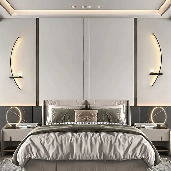 مصباح حائط LED عصري بتصميم نوردك للمساحات الداخلية مصباح حائط LED عصري بتصميم نوردك للمساحات الداخلية