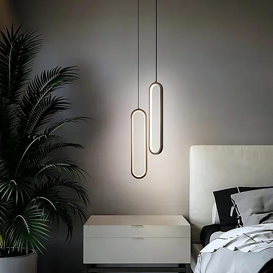 اضائة معلقة بقلادة بتصميم اسكندنافي بسيط بإضاءة LED لغرفة النوم، غرفة الدراسة، غرفة المعيشة، المطعم اضائة معلقة بقلادة بتصميم اسكندنافي بسيط بإضاءة LED لغرفة النوم، غرفة الدراسة، غرفة المعيشة، المطعم